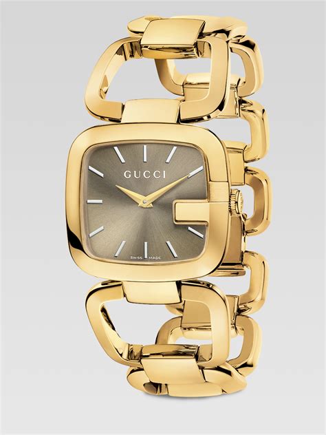 gold watch womens gucci|gucci gold bracelet watch women's.